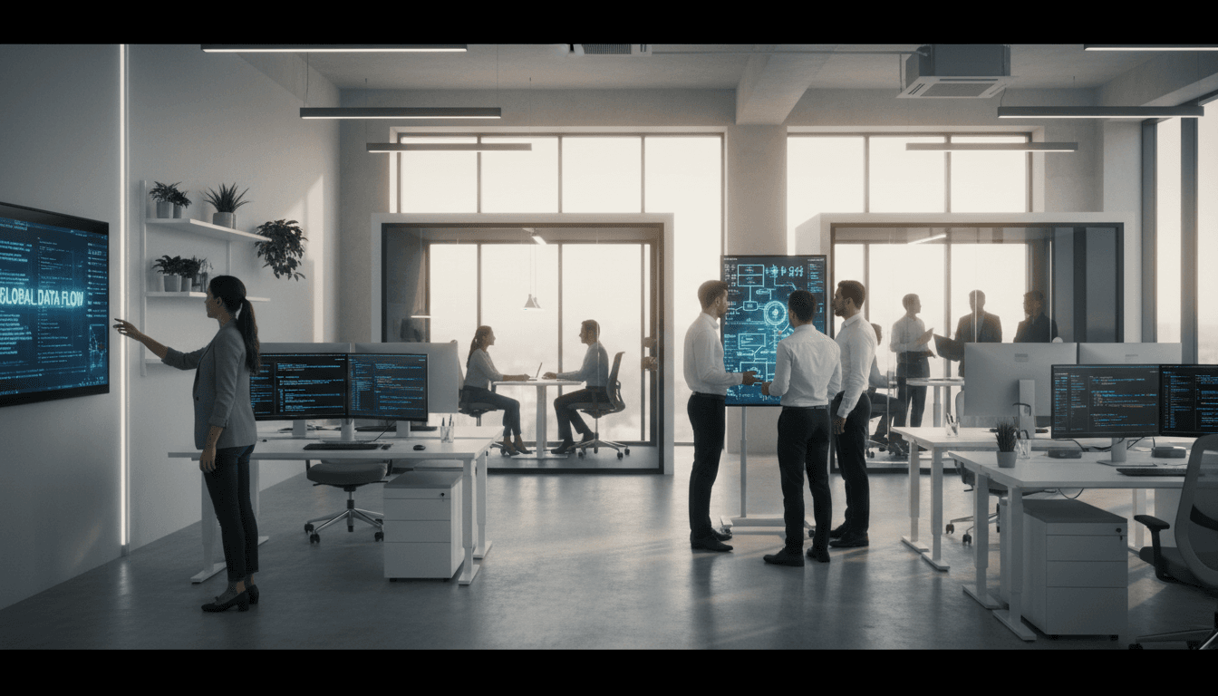Protagona team collaborating on data solutions