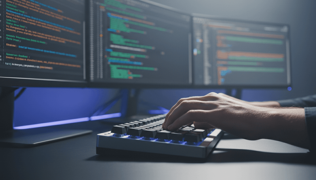 Engineer working on cloud infrastructure